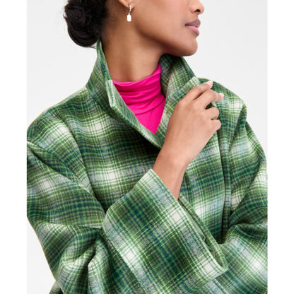 On 34th Women's Plaid Oversized Coat, Macy's Exclusive