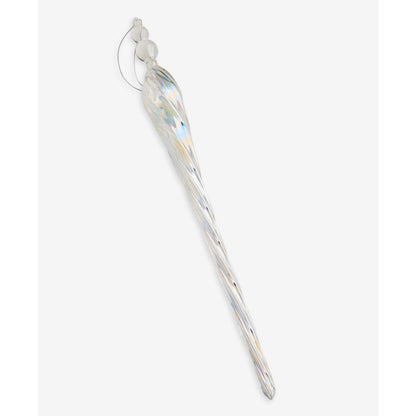Holiday Lane Iced Delight Glass Finial Ornament, Macy's Exclusive