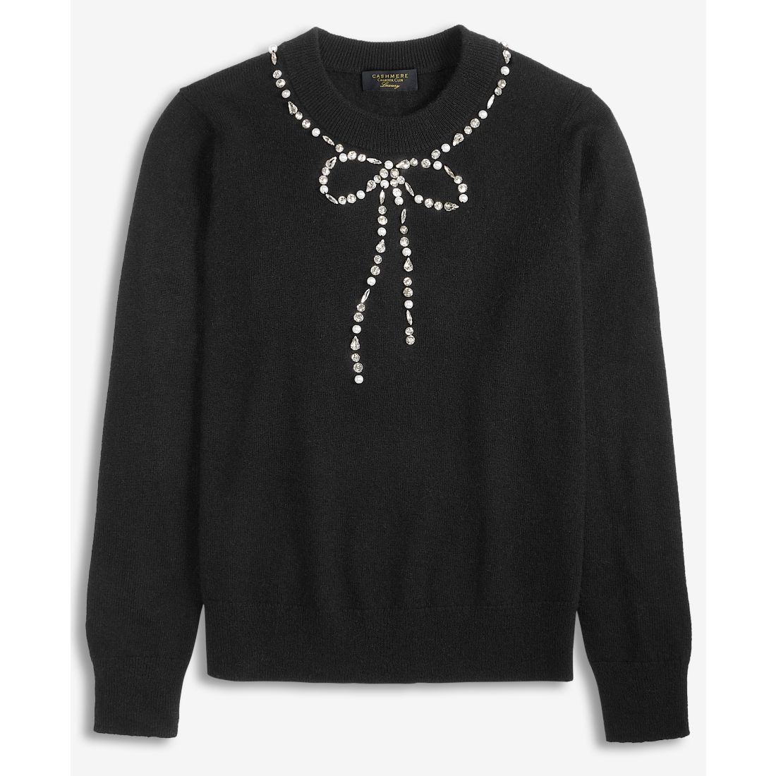Charter Club Women's 100% Cashmere Embellished Bow Sweater, Macy's Exclusive
