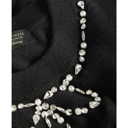 Charter Club Women's 100% Cashmere Embellished Bow Sweater, Macy's Exclusive