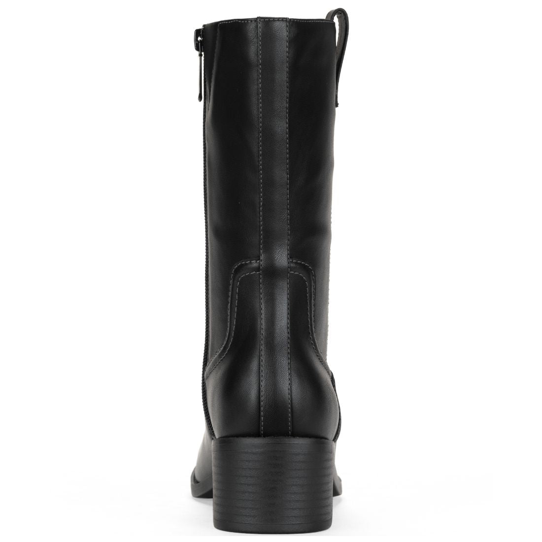 Style & Co Women's Inezz Mid Shaft Faux-Leather Boots, Macy's Exclusive