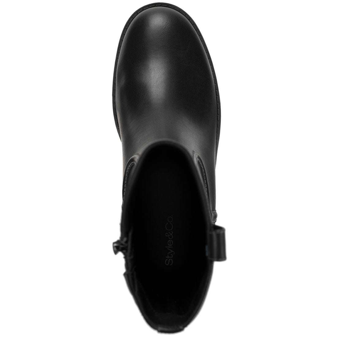 Style & Co Women's Inezz Mid Shaft Faux-Leather Boots, Macy's Exclusive