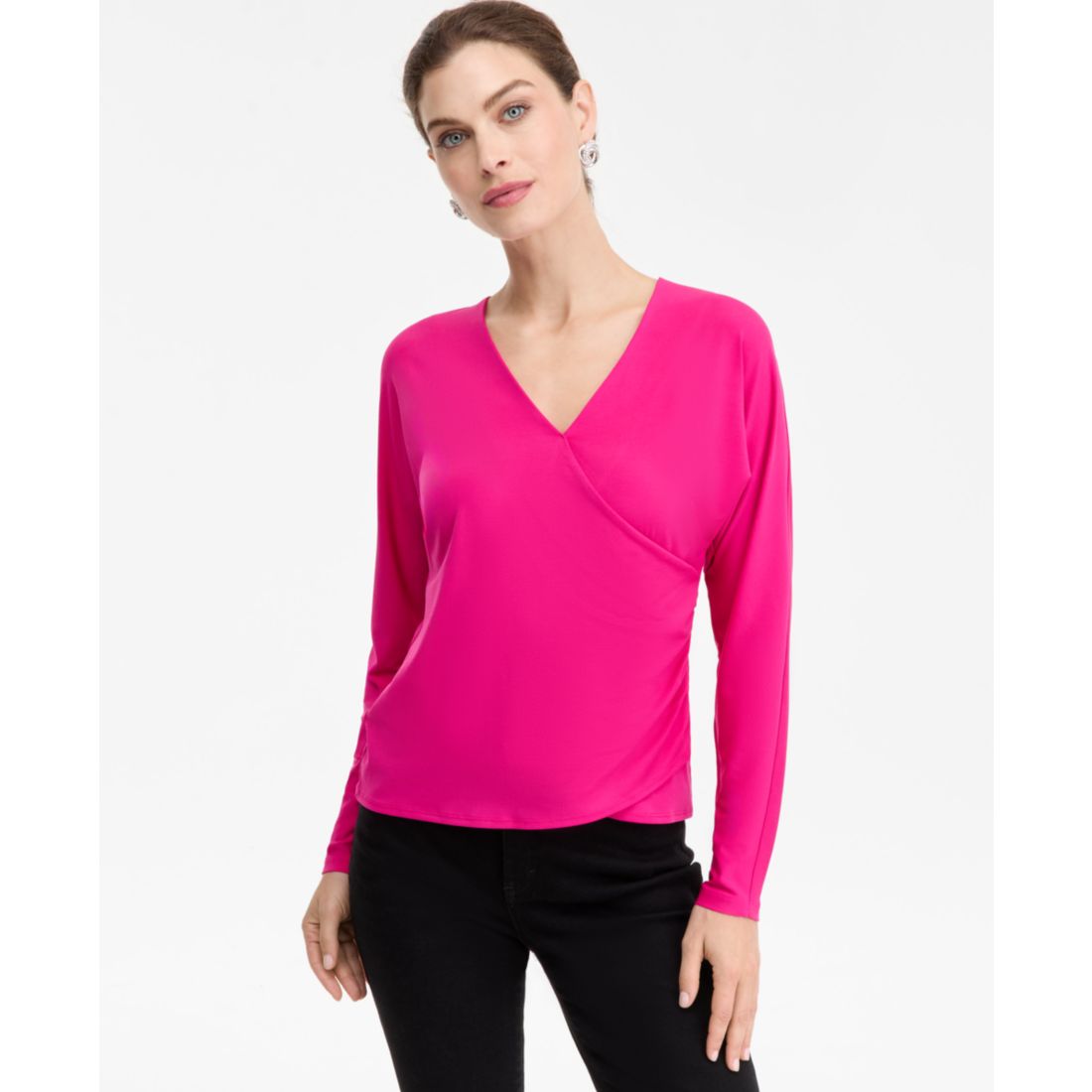 I.n.c. International Concepts Women's Dolman-Sleeve Top, Exclusively at Macy's
