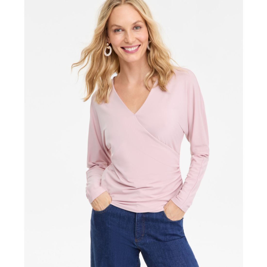I.n.c. International Concepts Women's Dolman-Sleeve Top, Exclusively at Macy's