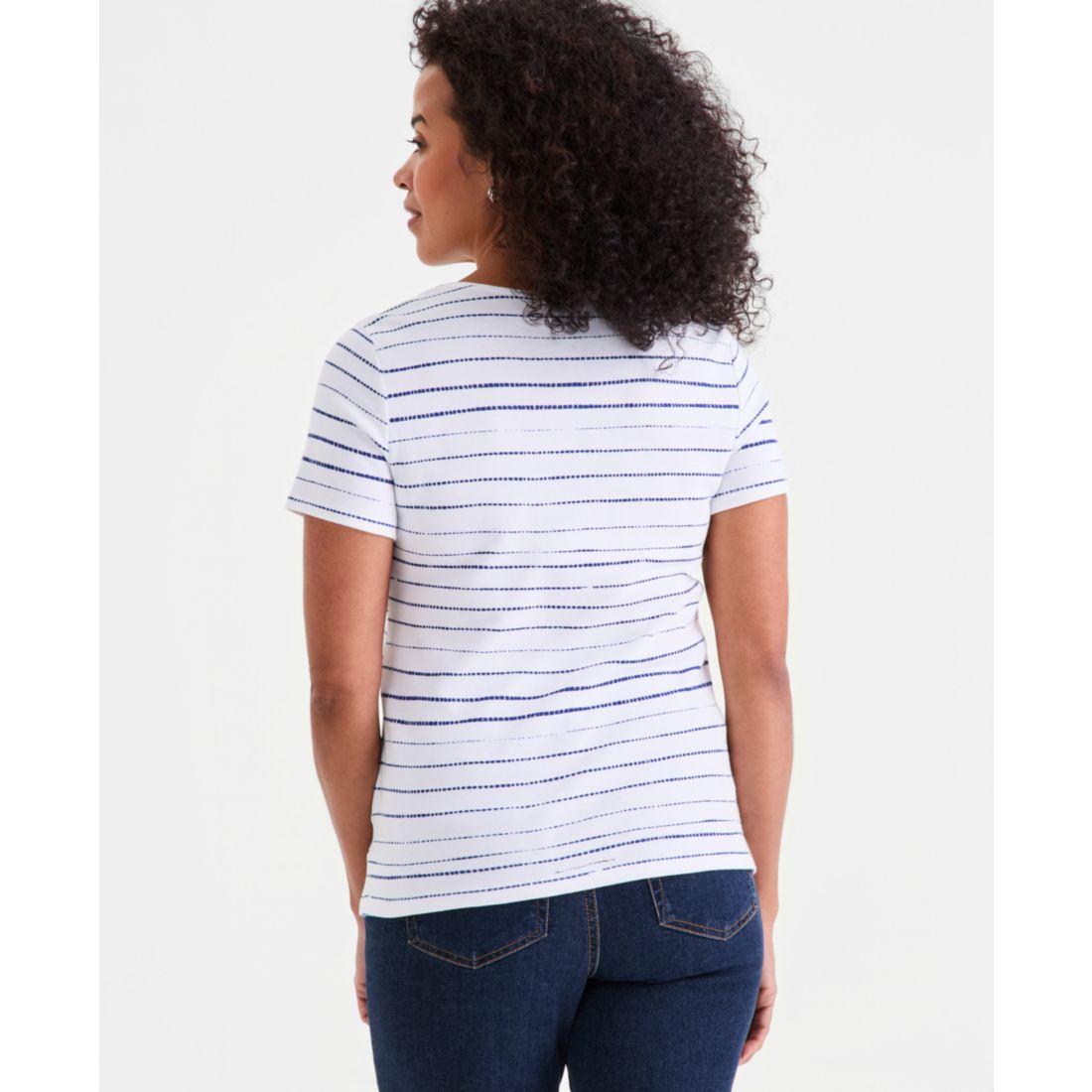 Style & Co Women's Printed Short-Sleeve Scoop-Neck Top, Macy's Exclusive
