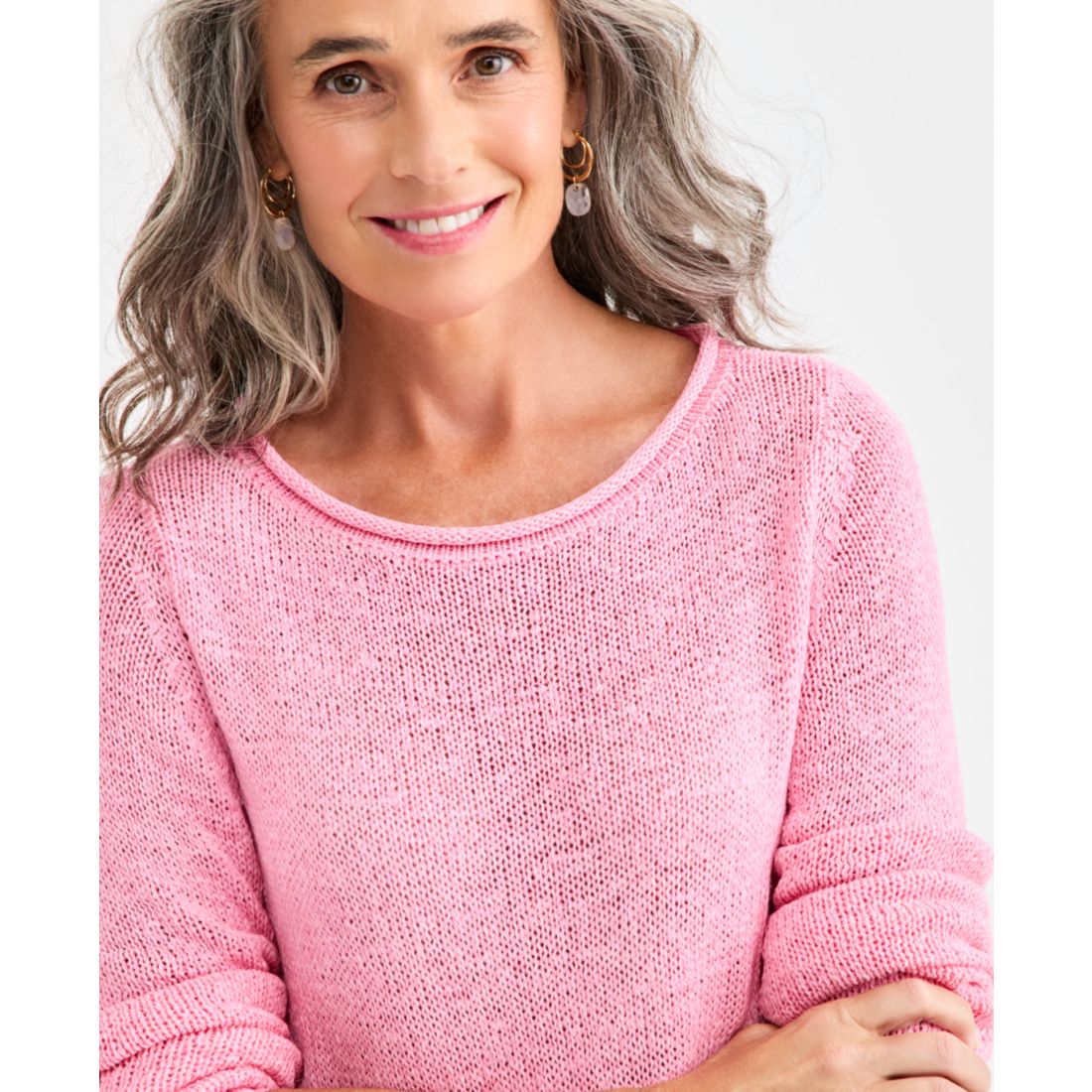 Style & Co Women's Tape Yarn Roll Neck Sweater, Macy's Exclusive