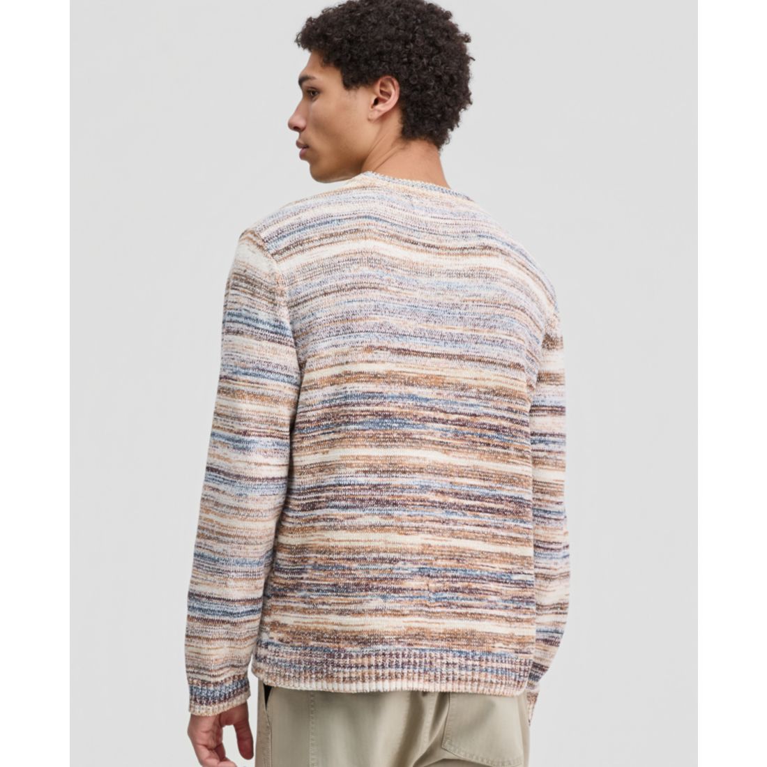 Sun + Stone Men's Long-Sleeve Space-Dyed Crewneck Sweater, Macy's Exclusive