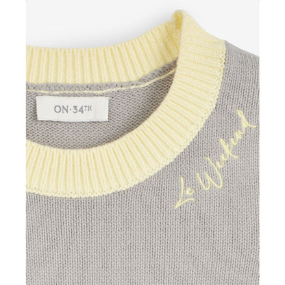 On 34th Women's Embroidered Colorblocked Short-Sleeve Sweater, Macy's Exclusive