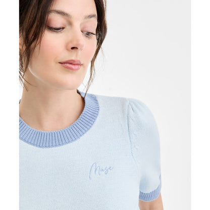 On 34th Women's Embroidered Colorblocked Short-Sleeve Sweater, Macy's Exclusive