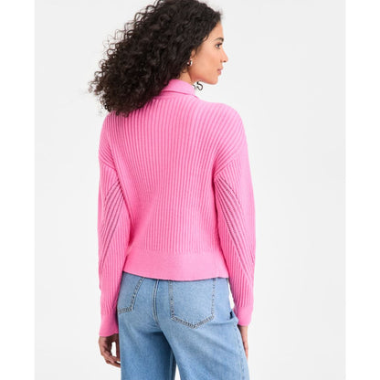 On 34th Women's Pointelle Zip Cardigan Sweater, Macy's Exclusive