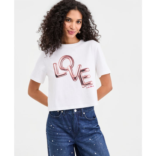 On 34th Women's Knit Short-Sleeve Love Graphic T-Shirt, Macy's Exclusive