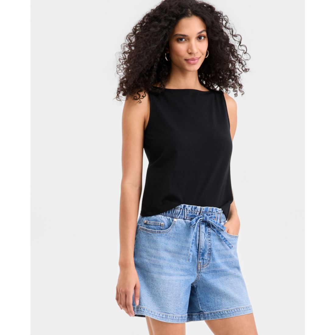 On 34th Women's Knit Sleeveless Boat-Neck Top, Macy's Exclusive