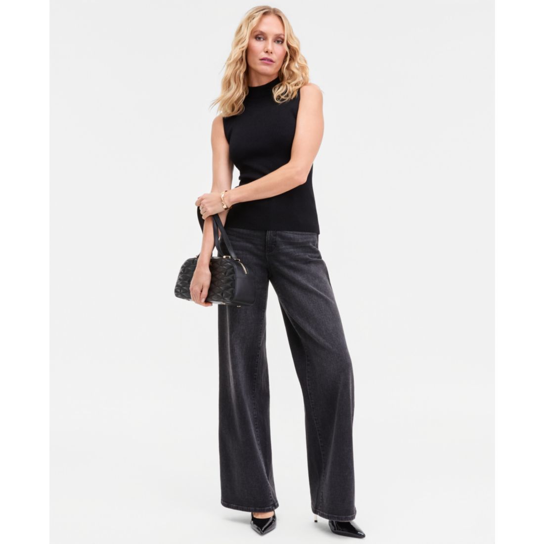 I.n.c. International Concepts Women's Shine-Knit Sleeveless Sweater, Macy's Exclusive