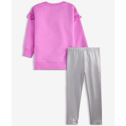 Epic Threads Girls Toddler 2T-4T Star Sweatshirt & Metallic Leggings Set, 2-Piece, Macy's Exclusive