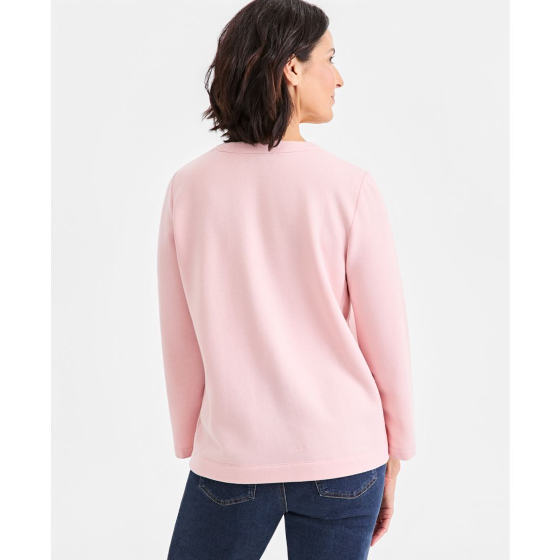 Style & Co Women's Luxsoft Fleece Sweatshirt, Macy's Exclusive