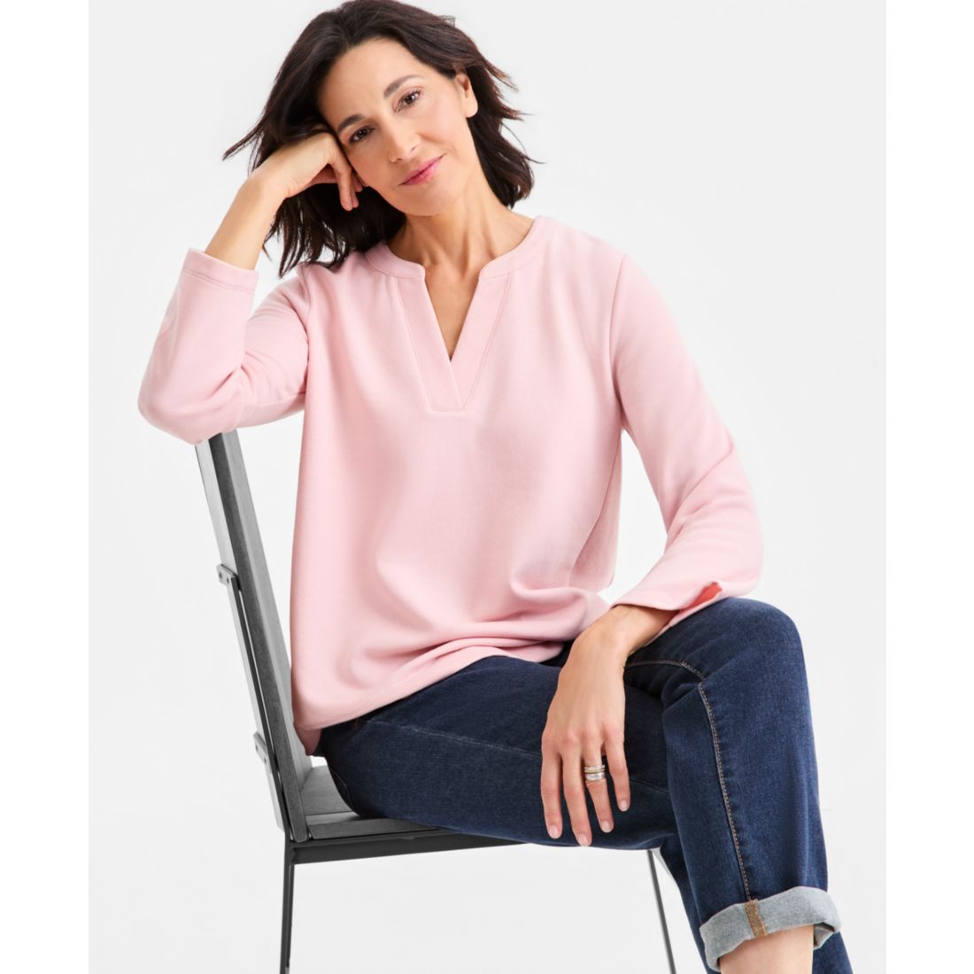 Style & Co Women's Luxsoft Fleece Sweatshirt, Macy's Exclusive