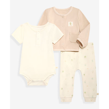First Impressions Baby Boys' or Baby Girl Cardigan, Bodysuit and Pants, 3-Piece Set, Macy's Exclusive