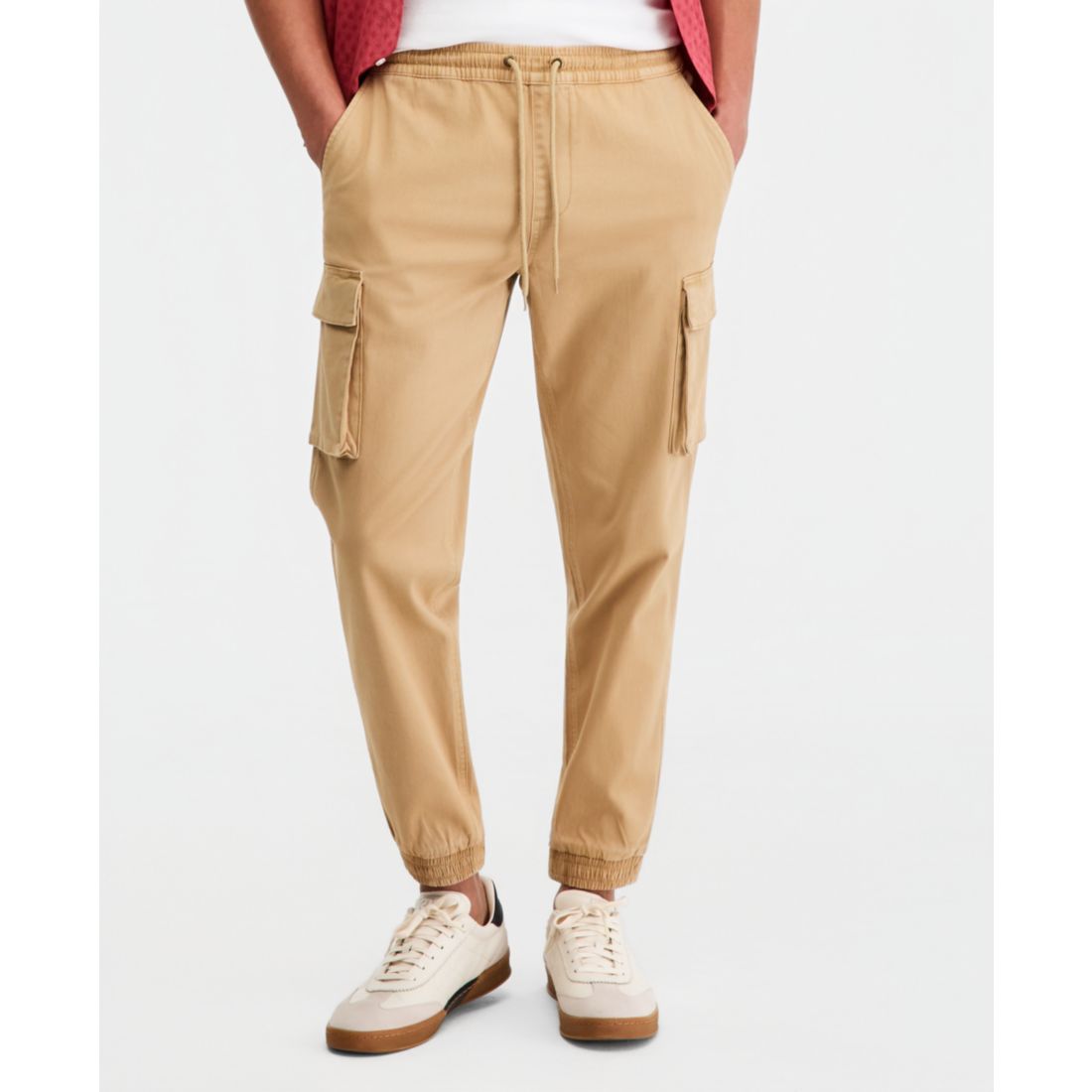 Sun + Stone Men's Garment-Dyed Cargo Jogger Pants, Created for Macy's