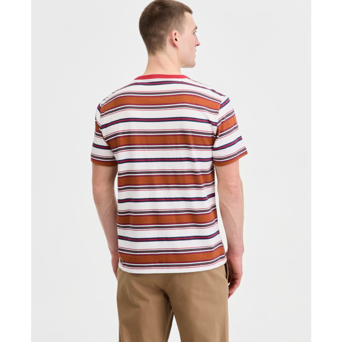 Sun + Stone Men's Cotton Chance Striped Crewneck T-Shirt, Macy's Exclusive