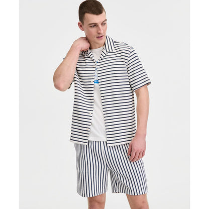 Sun + Stone Men's Jack Stripe Short-Sleeve Camp Shirt, Macy's Exclusive