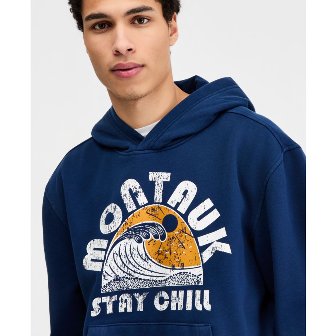 Sun + Stone Men's Montauk Graphic Pullover Hoodie, Macy's Exclusive