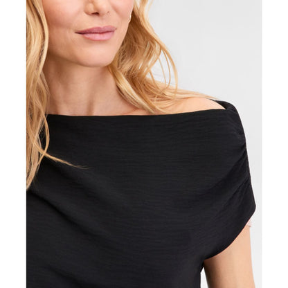 I.n.c. International Concepts Women's Short Sleeve Asymmetric Blouse, Macy's Exclusive