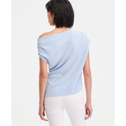 I.n.c. International Concepts Women's Short Sleeve Asymmetric Blouse, Macy's Exclusive