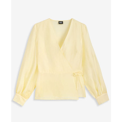 I.n.c. International Concepts Women's Long Sleeve Textured Wrap Blouse, Macy's Exclusive
