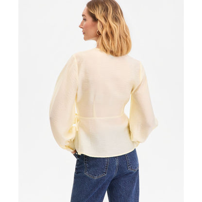 I.n.c. International Concepts Women's Long Sleeve Textured Wrap Blouse, Macy's Exclusive