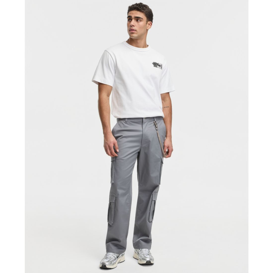 Mode of One Men's Relaxed-Fit Stretch Twill Cargo Pants, Macy's Exclusive