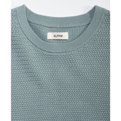 Alfani Men's Cotton Textured Crewneck Long-Sleeve Sweater, Macy's Exclusive
