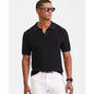 Alfani Men's Cotton Johnny Collar Short-Sleeve Sweater, Macy's Exclusive