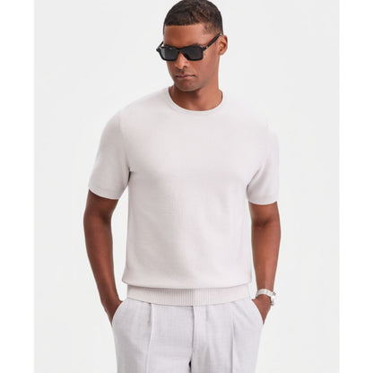 Alfani Men's Oversized Pique Knit Short-Sleeve Sweater, Macy's Exclusive