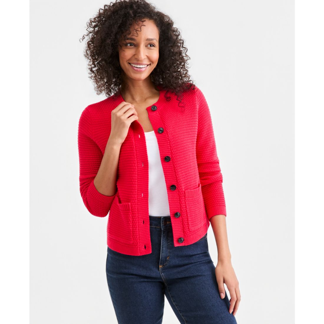 Style & Co Women's Textured Cardigan Sweater, Macy's Exclusive