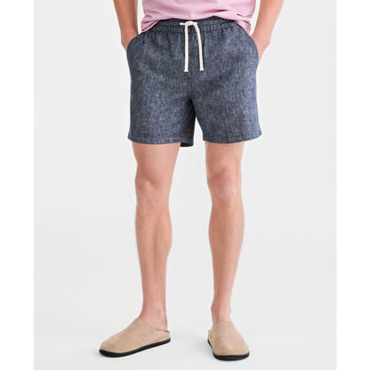 Sun + Stone Men's Linen Blend 6" Pull-On Shorts, Macy's Exclusive