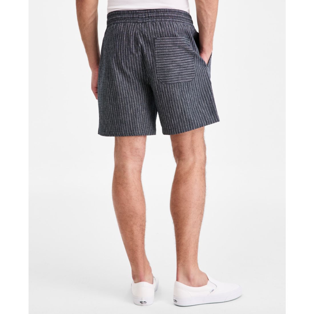 Sun + Stone Men's Jones Striped 6" Pull-On Shorts, Macy's Exclusive