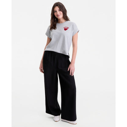 On 34th Women's Cuffed Amore Embroidered T-Shirt, Macy's Exclusive