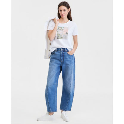 On 34th Women's Cotton Solo Traveler Everyday Graphic Tee, Macy's Exclusive