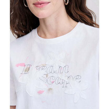 On 34th Women's Cotton Relaxed Jersey Dreamscape Applique Tee, Macy's Exclusive