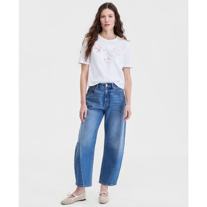 On 34th Women's Cotton Relaxed Jersey Dreamscape Applique Tee, Macy's Exclusive
