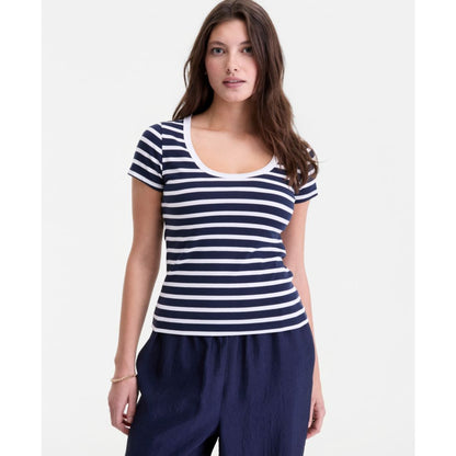 On 34th Women's Scoop-Neck Layering T-Shirt, Macy's Exclusive