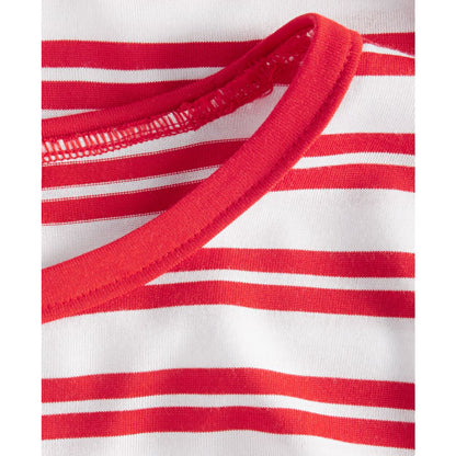 On 34th Women's Striped Curved-Hem T-Shirt, Macy's Exclusive