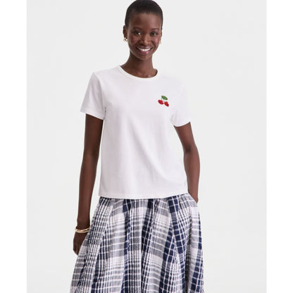 On 34th Women's Beaded Cherry Everyday T-Shirt, Macy's Exclusive