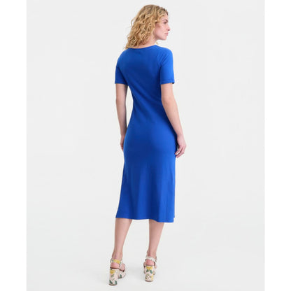 On 34th Women's Crewneck Wrap Tie Dress, Created for Macy's