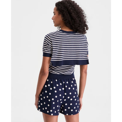 On 34th Women's Stripe Tie-Front Sweater Tee, Macy's Exclusive