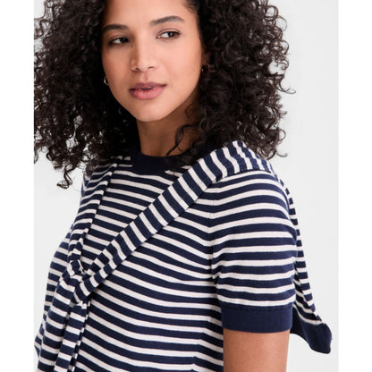 On 34th Women's Stripe Tie-Front Sweater Tee, Macy's Exclusive