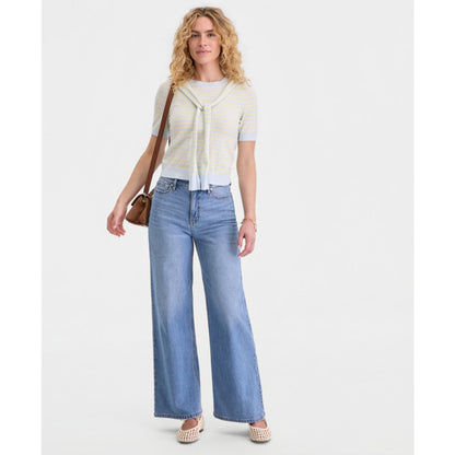 On 34th Women's Stripe Tie-Front Sweater Tee, Macy's Exclusive