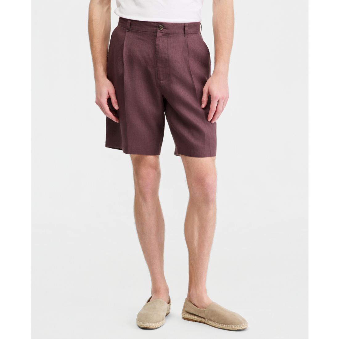 Club Room Men's Linen Pleated Shorts, Macy's Exclusive