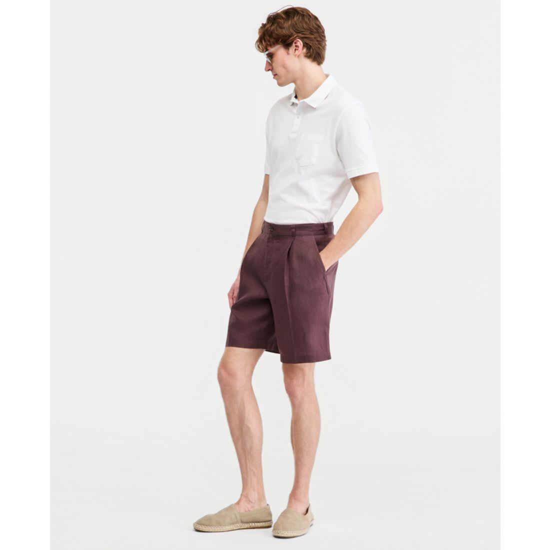 Club Room Men's Linen Pleated Shorts, Macy's Exclusive