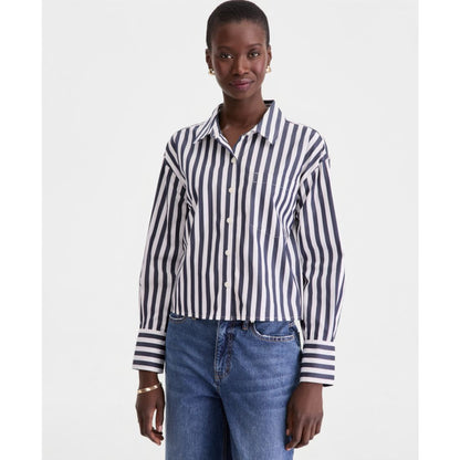 On 34th Women's Cotton Cropped Poplin Shirt, Macy's Exclusive